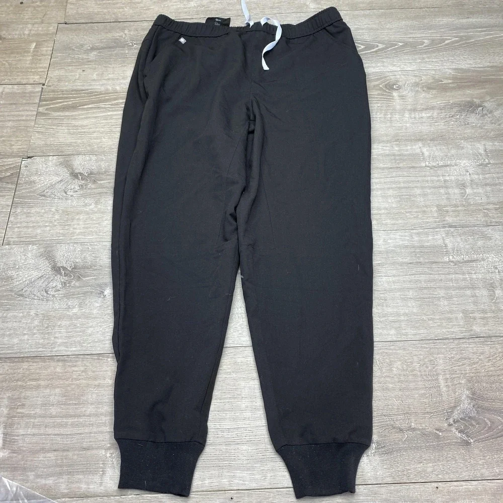 FIGS Pants Mens 2XL 30 Inseam‎ Black Tansen Jogger Technical Collection Scrub